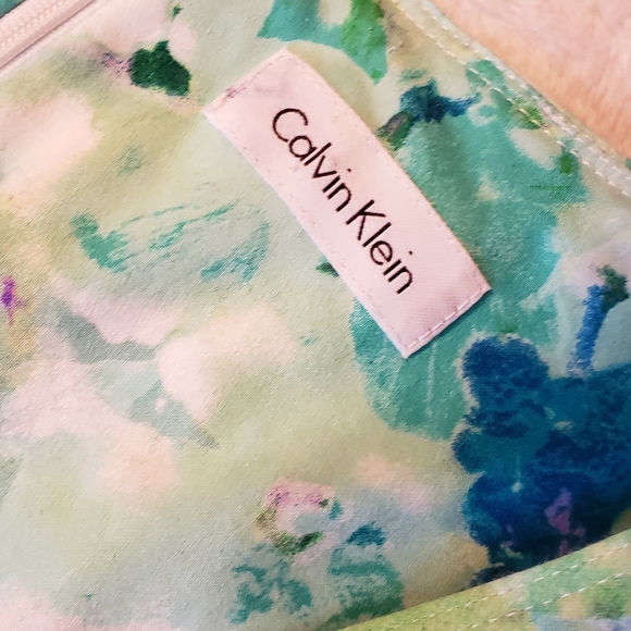 Calvin Klein size 2 pleated multi color party dress - Picture 6 of 11